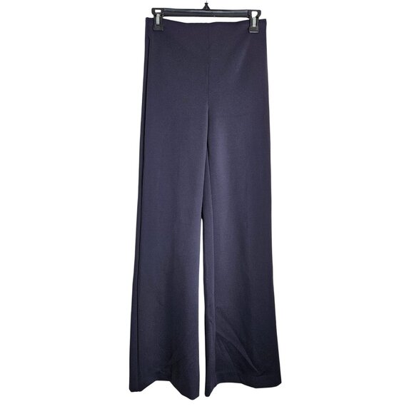 Elie Tahari Womens XS Blue Flat Front High Waist Wide-Leg Pants Careerwear - Picture 5 of 11